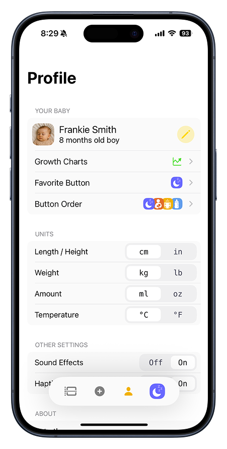 Profile Screenshot